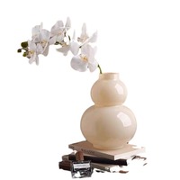 Vase en verre rouge haut de gamme de style médiéval, vase en verre français de haute qualité pour café