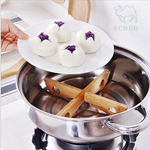 Plateau de pots en bambou durable Support de tapis de pot en bois de gros - Product Image 5