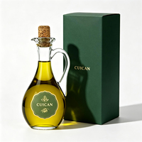 Distributeur de sauce résistant à la chaleur pour la cuisine, 250 ml, bouteille en verre pour vinaigre de barbecue, huile d'olive avec poignée