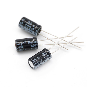 Aluminum Electrolytic <b>Capacitor</b> 35V 100UF 6.3x11mm Through Hole High Ripple Current High Temperature Resistant - Product Image 2