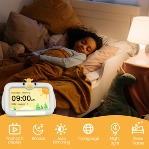 <span class=keywords><strong>Reloj</strong></span> Despertador Digital con Luz LED <span class=keywords><strong>de</strong></span> Atenuación Automática y Sonido Blanco para Ayudar a Dormir a los Niños, <span class=keywords><strong>Reloj</strong></span> <span class=keywords><strong>de</strong></span> Noche con Fecha - Product Image 2