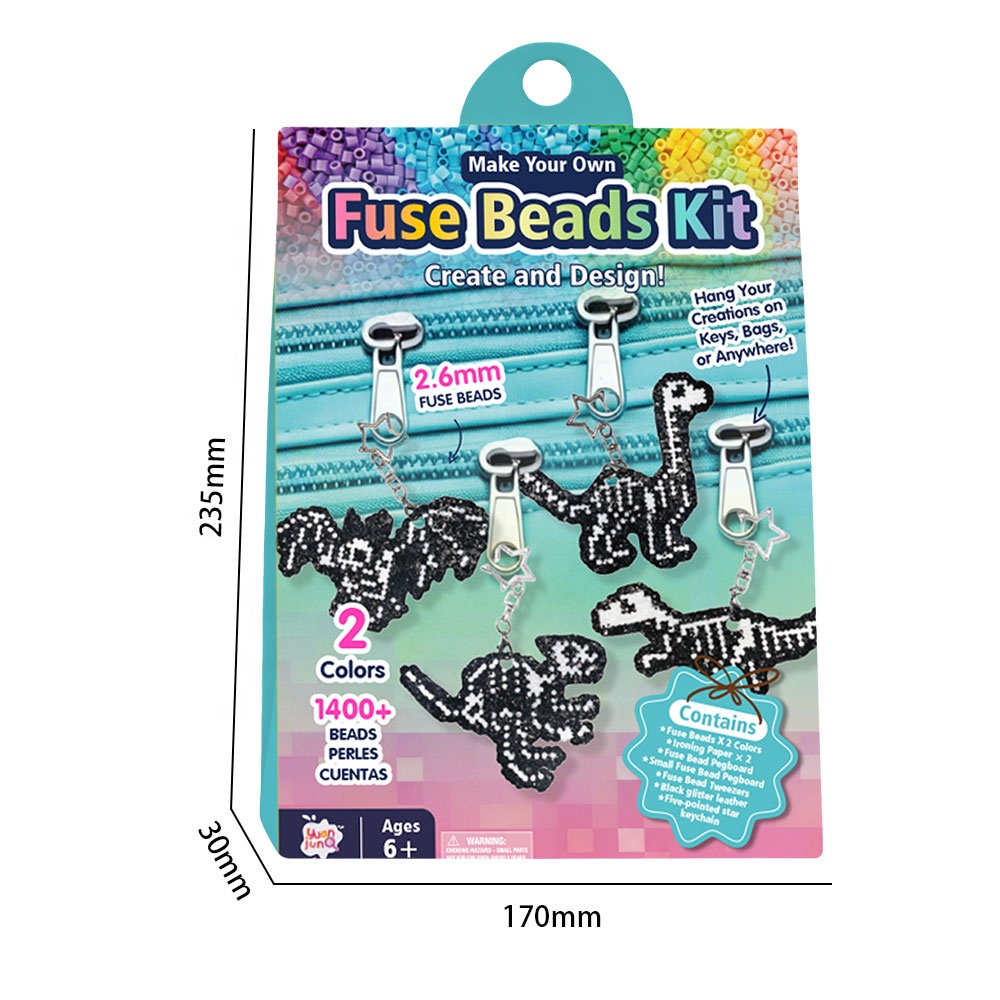 Kit de perles à paillettes pour dinosaure