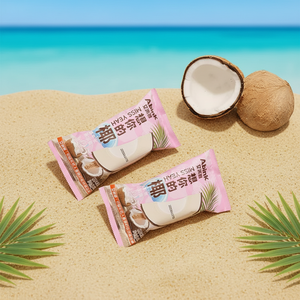 Helado de Coco Abink: Sabor Fresa Explosiva y Fusión de Té con Bombones Con aditivos lácteos. Bolsa de Venta al Por Mayor. - Product Image 1