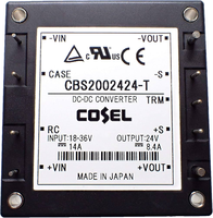 Module demi-brique isolé DC-DC CBS2002424-T 200W 18-36V vers 24V 8.4A 1.5kV