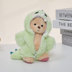 Llavero <span class=keywords><strong>de</strong></span> oso Lina articulado personalizado al por mayor para relleno <span class=keywords><strong>de</strong></span> bolsos Ita, mini colgante <span class=keywords><strong>de</strong></span> peluche <span class=keywords><strong>de</strong></span> 14 cm con disfraz <span class=keywords><strong>de</strong></span> dinosaurio - Product Image 4