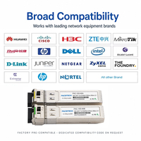 Module SFP+ BiDi 10G 1270nm/1330nm 60km GP-SFP-10GBX-D-60 DDM Simplex LC SMF GP-SFP-10GBX-U-60 pour FTTX