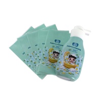 Étiquettes thermorétractables en PET imperméables, non toxiques, pour flacons de shampoing cosmétique et de gel douche pour bébé
