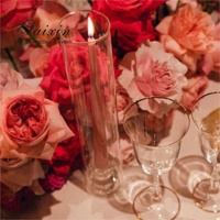 Vente d'usine Décoration de mariage Bougeoir Taille personnalisée Cylindre en verre transparent Hurricanes Tube