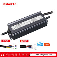 Driver LED Wifi 100w Tahan Air IP67 Dapat Diredupkan Nirkabel Menggunakan Modul TUYA
