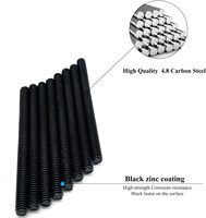 Grade 8.8 10.9 High Strength Alloy Steel Threaded Rod Full Thread Stud Bolt High Tensile Threaded Bar for Mechanical Assembly