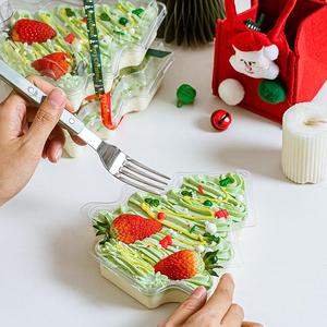 กล่องใส่อาหารรูปต้นคริสต์มาสแบบแข็งใส ทำจากพลาสติก PET รีไซเคิลได้ ปี 2024  แบบกำหนดเองได้ รุ่น 2024FB071 - Product Image 4