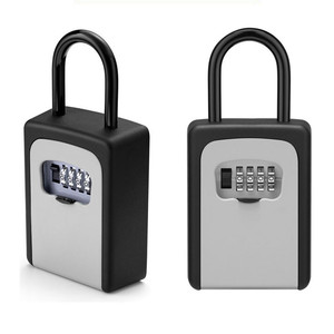 Home Modern Secure Key Box Combination Key Safe Box Outdoor Security 4 Digit Key Safe Box