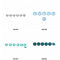 Strass thermocollants écologiques en verre cristal à dos plat, 12 facettes, sans couture, Ice Glacier Capri Montana pour festivals, danse et scène
