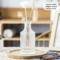 Nouveau Ins Style aromathérapie sans flamme huile essentielle diffuseur en verre dépoli estampage à chaud couleur personnalisée bouteille vide