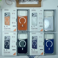Coques de téléphone magnétiques transparentes de luxe pour Apple iPhone 17 Pro Max, 17 Air, 17 Pro, 17e, 17 – Coque arrière antichoc compatible avec la recharge sans fil