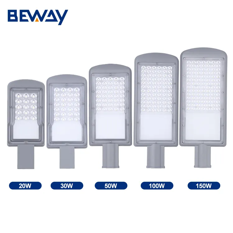 Luz de rua IP65 de alumínio requintado para jardim ao ar livre, à prova d'água, 20W, 30W, 50W, 100W, 150W, LED AC, ideal para vendas