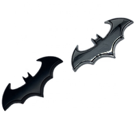 Vente en gros de badges et autocollants métalliques 3D personnalisés BAT Animal pour voiture, très demandés