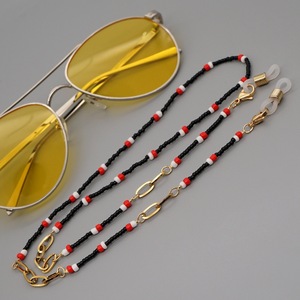 Multi Color Tiny Miyuki Beaded Pearl String Beads <span class=keywords><strong>Lunettes</strong></span> Facemasking Chain Holder Glasses Handmade Eyewear Chains Accessories - Product Image 4