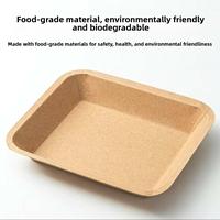 Boîte à lunch Huifang moderne, légère, en papier kraft de qualité alimentaire, jetable, réutilisable, étanche, micro-ondable, réfrigérable, recyclable