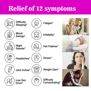 Soporte Natural a Base de Hierbas para la Menopausia, 90 Cápsulas, Equilibrio Hormonal, Alivio de las Vuelvas Calientes y Sudores Nocturnos, Comodidad para la Perimenopausia Femenina - Product Image 2