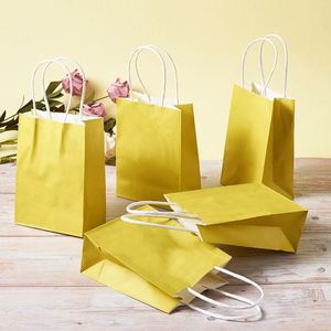 Wholesale Recyclable Custom Logo Eco-friendly Kraft <b>Paper</b> Bags Hand Length Handle for Clothing Gift - Product Image 3