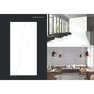 Baldosas de cerámica tamaño jumbo 1200x2400mm Aramani Brown para decoración de pisos y paredes de salas de estar de lujo, piedra sinterizada tipo mármol Fox - Product Image 5