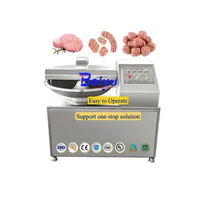 Baiyu mesin laboratorium kecil fase tunggal pengisi daya komersial dengan mangkuk pemotong untuk klasifikasi produk daging sosis