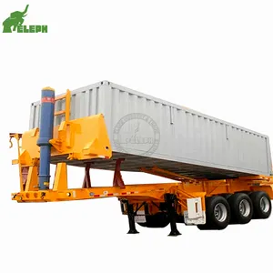 Xe Tải Khung Gầm Thấp/Khung Nghiêng 2 Trục 20Ft Xe Bán Rơ Moóc Tipper Philippines