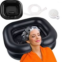 Bassin gonflable en PVC pour la protection de l'environnement, pliable et portable, à fixer au lit, pour personnes âgées et femmes enceintes, 60x54x22CM