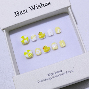 [Prodotto a Shenzhen] 50 Stili di Capsule per Unghie Pre-Disegnate per Bambini, Unghie Finte Cartoon per Bambini 3-12 Anni, Punte per Nail Art - Product Image 1