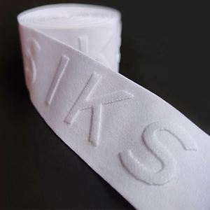 25mm Lettering Custom Jacquard Wide Rubber <b>Elastic</b> Band for Shoes Clothing - Product Image 3