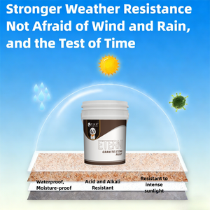 Fabricant en gros ETERNI Peinture d'extérieur à base d'eau effet <span class=keywords><strong>pierre</strong></span> acrylique respirante pour revêtement mural en granit - Product Image 4