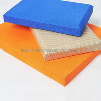 Panneau acoustique en tissu feutre polyester moderne personnalisé, avantage acoustique pour la décoration murale des écoles