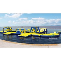 Parc aquatique gonflable personnalisé, jeux et activités aquatiques flottantes, fabricant de parcs aquatiques gonflables à Guangzhou