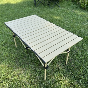 Xách Tay Màu Đen Ngoài Trời Gấp Dài Bảng Thiết Kế Hiện Đại Dễ Dàng Cài Đặt Với Ánh Sáng Ổn Định Túi Lưới Cho Cắm Trại Thịt Nướng Lưu Trữ - Product Image 3