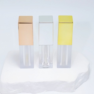 Wholesale Customized Logo Cosmetics Empty Square Lipstick Tube Clear Empty Lipstick Container Tubes Big <b>Brush</b> - Product Image 6