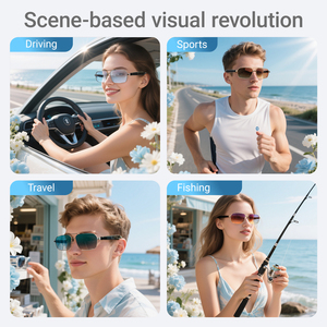 Gafas Inteligentes GT31 con Bluetooth, Protección UV400, Antideslumbrantes, Resistentes al Agua, con Llamadas, Música, Clima, Cámara Remota, Traducción por IA - Product Image 4