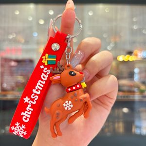 Porte-<span class=keywords><strong>clés</strong></span> en plastique de Noël festif, breloque de sac portable et porte-<span class=keywords><strong>clés</strong></span> de voiture pour cadeaux de vacances - Product Image 6