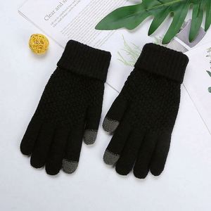 HH HOFNEN Factory Direct Sales of Winter Men's and Women's Jacquard Touch Screen Fleece and Thickened <b>Warm</b> <b>Gloves</b> - Product Image 4