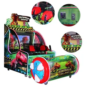 Centro de juegos para niños que funciona con monedas Pantalla de 42 pulgadas Dinosaur Island Redemption Shooting Ball Arcade Machine