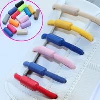 OLIAN lacets de chaussures élastiques colorés sans cravate, boucles de verrouillage, accessoire embouts connecteur capsules métalliques fermoirs