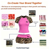 Ensemble 2 pièces Y2K personnalisé avec logo pour femme : haut court à manches courtes et short plissé imprimé léopard, style loungewear mignon avec nœud
