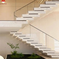 Dalle de pierre calcaire beige clair moderne découpée sur mesure pour cuisine, villa, salle de bain, meuble-lavabo, revêtement mural intérieur/extérieur (Résistant au feu)
