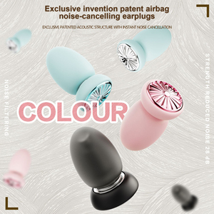 Tappi per Orecchie CE con Airbag, Isolamento Acustico, Pieghevoli, in Silicone Morbido, per Riduzione del Rumore, Russamento e Protezione dell'Udito - Riutilizzabili - Product Image 3