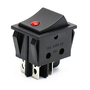 แผงสวิตช์ KCD4 T85 16A 250V AC สวิตช์โยกแบบมีไฟ 12V 20A 125V - Product Image 3