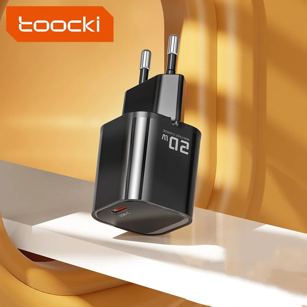 Toocki Neues 20W Gan Ladegerät Tragbares Handy-Ladegerät USB Typ C Schnell ladegerät für iPhone Android