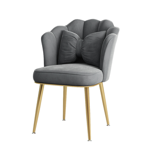 Современные желтые бархатные французские нордические стулья для столовой с металлическими ножками, оптовая продажа, Лидер продаж, роскошная мебель для дома, ткань 2 года - Product Image 1