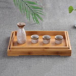 Plateau rectangulaire en bambou « Arbre d'amour millénaire » avec personnalisation du logo pour le service du thé et la pâtisserie - Product Image 2