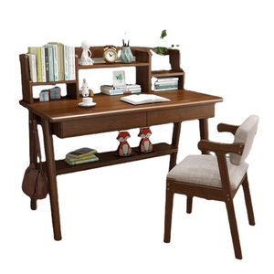 Verstellbarer Schreibtisch für Studenten Büro Kreatives Zuhause Schlafzimmer Länglicher Computertisch aus Massivholz - Product Image 5