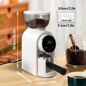 Nouveau moulin à café électrique compact en acier inoxydable avec commande tactile - Product Image 2